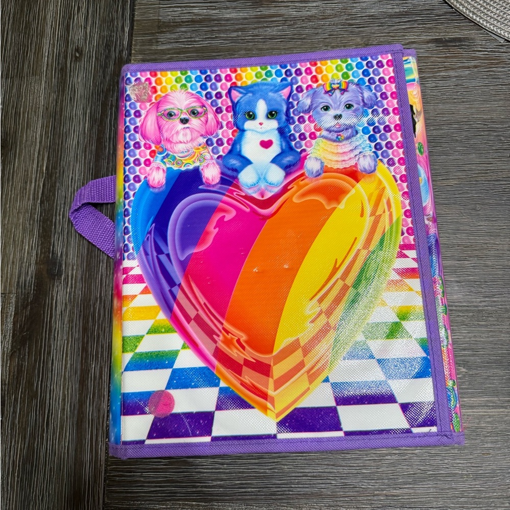 Lisa Frank Trifold Art Portfolio 2016 Cats Shihtzu Dog Rainbow Cute Nostalgia